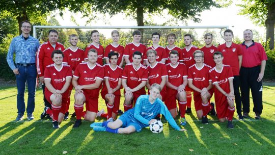 Mannschaftsfoto TSV Flintbek - Fussball - U18 - 2018