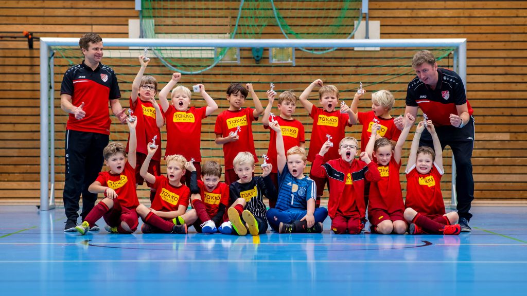 Flintbek, 8. Dezember 2018. Die F-Jugend des TSV Flintbek veranstaltet in der Eiderhalle ein Hallenfußball-Turnier.